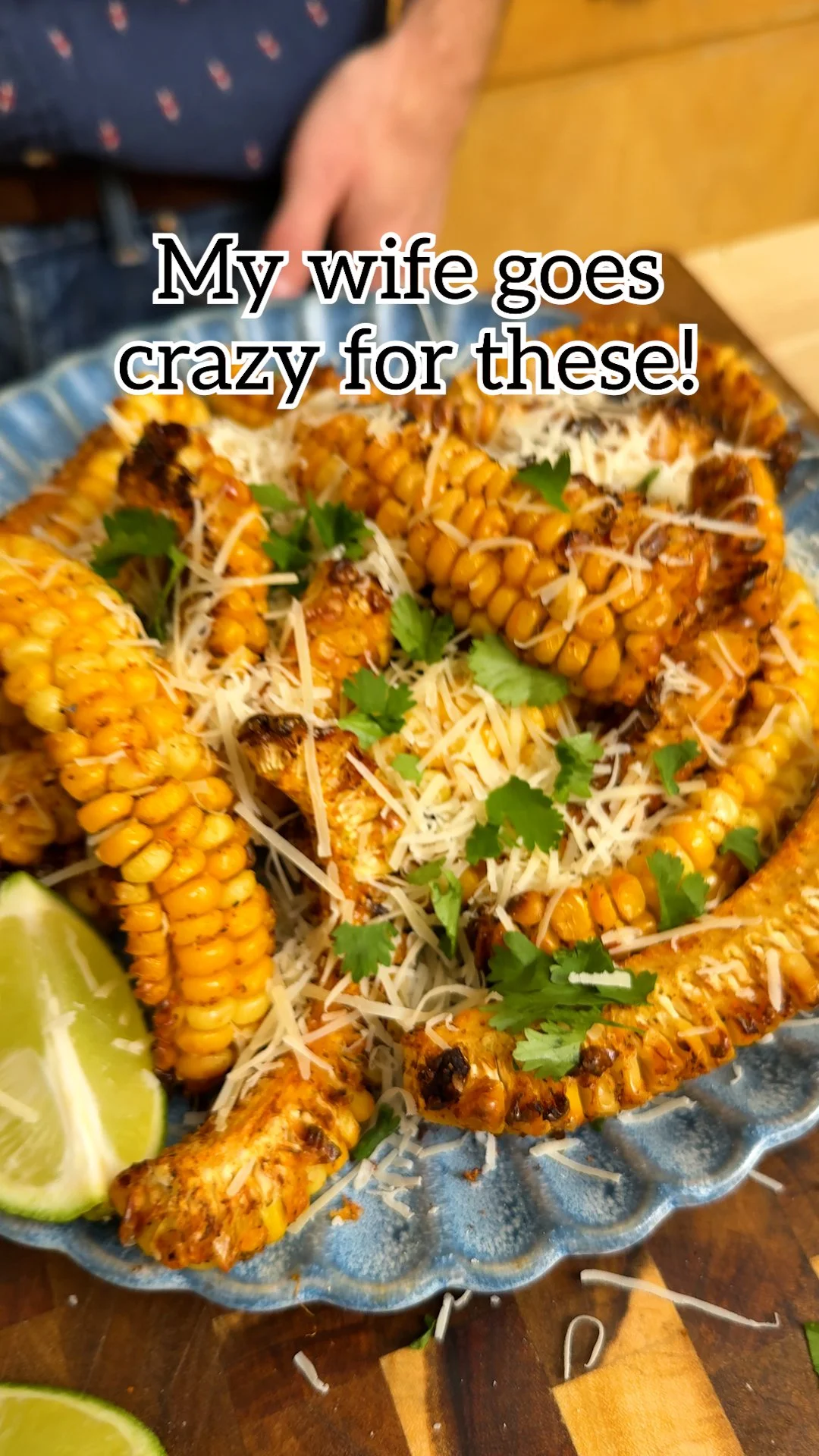 Air fryer corn ribs served as a summer cookout appetizer