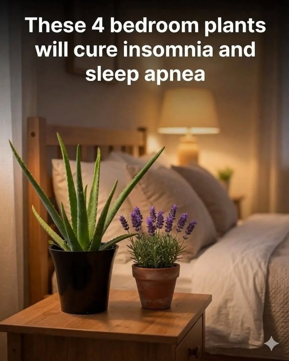 Bedroom plants that help improve sleep quality and alleviate insomnia and sleep apnea.