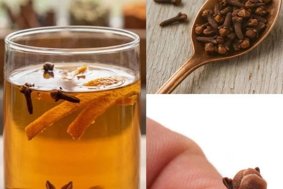 Clove steam infusion in a bowl for natural remedy use