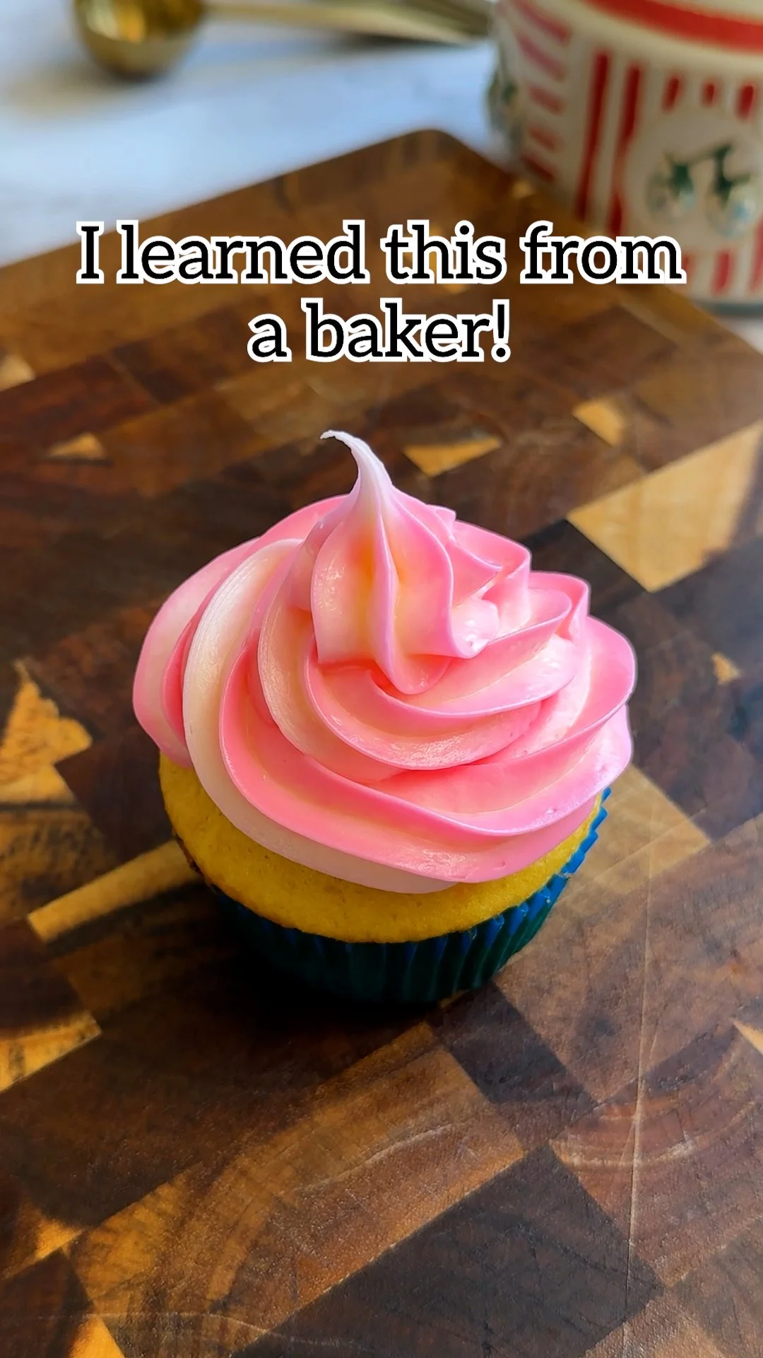 Beautiful homemade cupcakes with frosting and sprinkles on a decorative platter