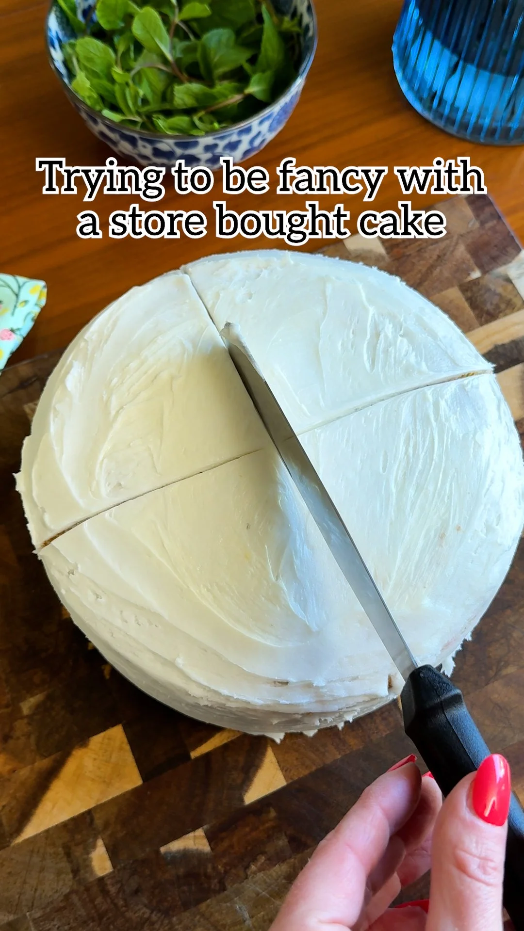 Heart-shaped cake made from two-layer round cake, decorated for a celebration.