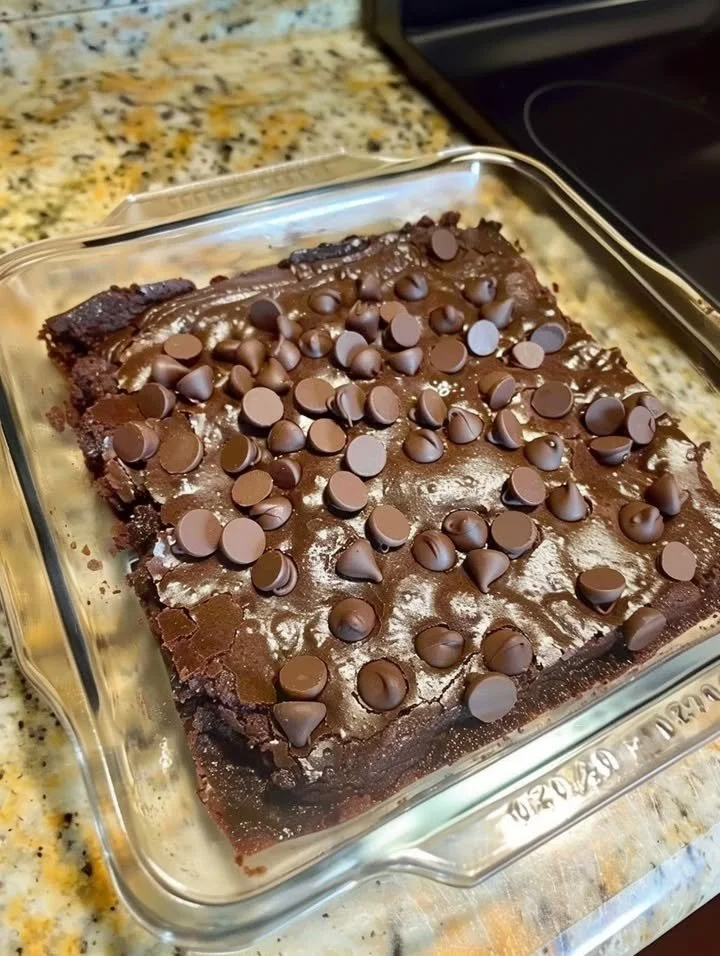 Keto Almond Flour Brownies freshly baked and served on a plate