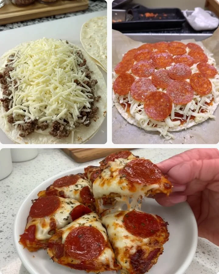 Delicious Keto Stuffed Crust Pizza, low-carb and crispy