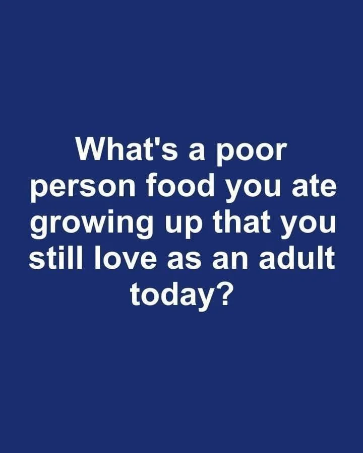 Plate of classic poor people food, reminiscent of childhood favorites.