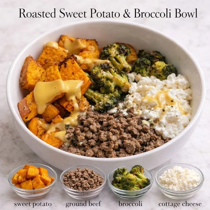 Roasted Sweet Potato and Broccoli Bowl for a nutritious meal