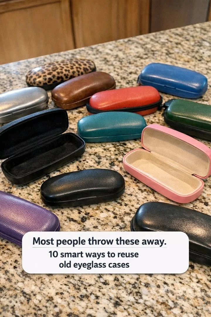 Creative ways to reuse old eyeglass cases for various purposes