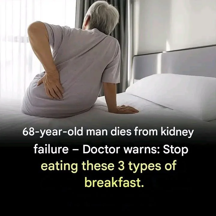 Three breakfast types that may harm kidney health.