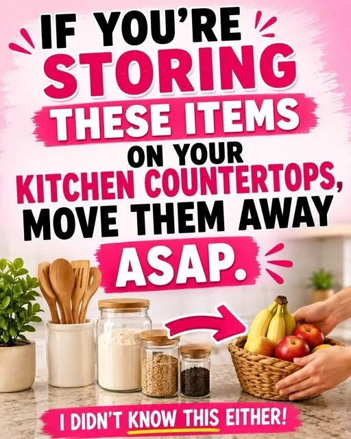 Organized kitchen countertop with items not to store on it