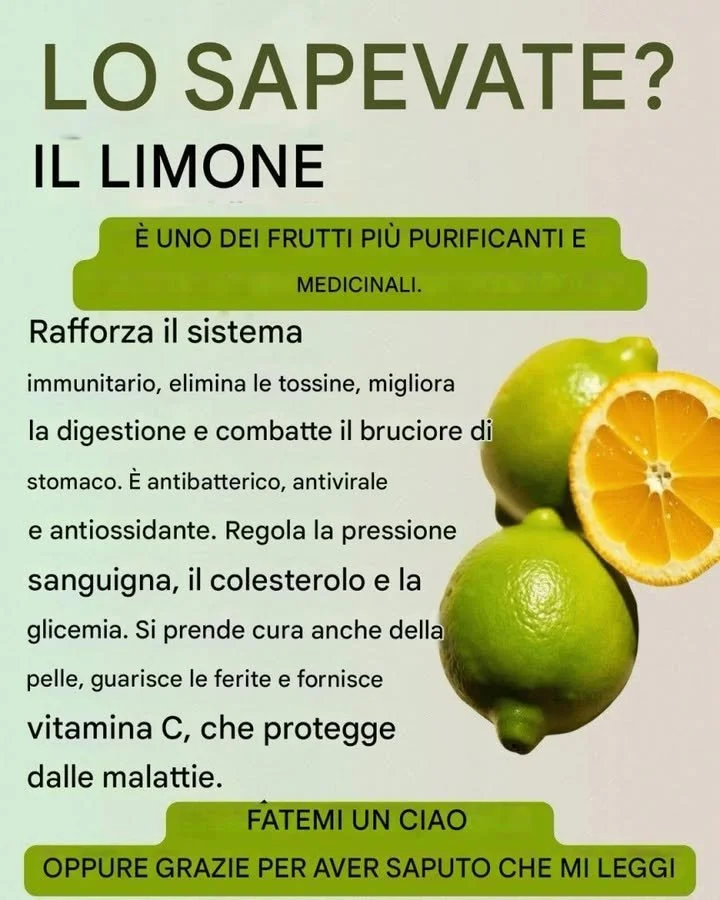 Limone fresco che evidenzia i benefici purificanti e curativi per il corpo.