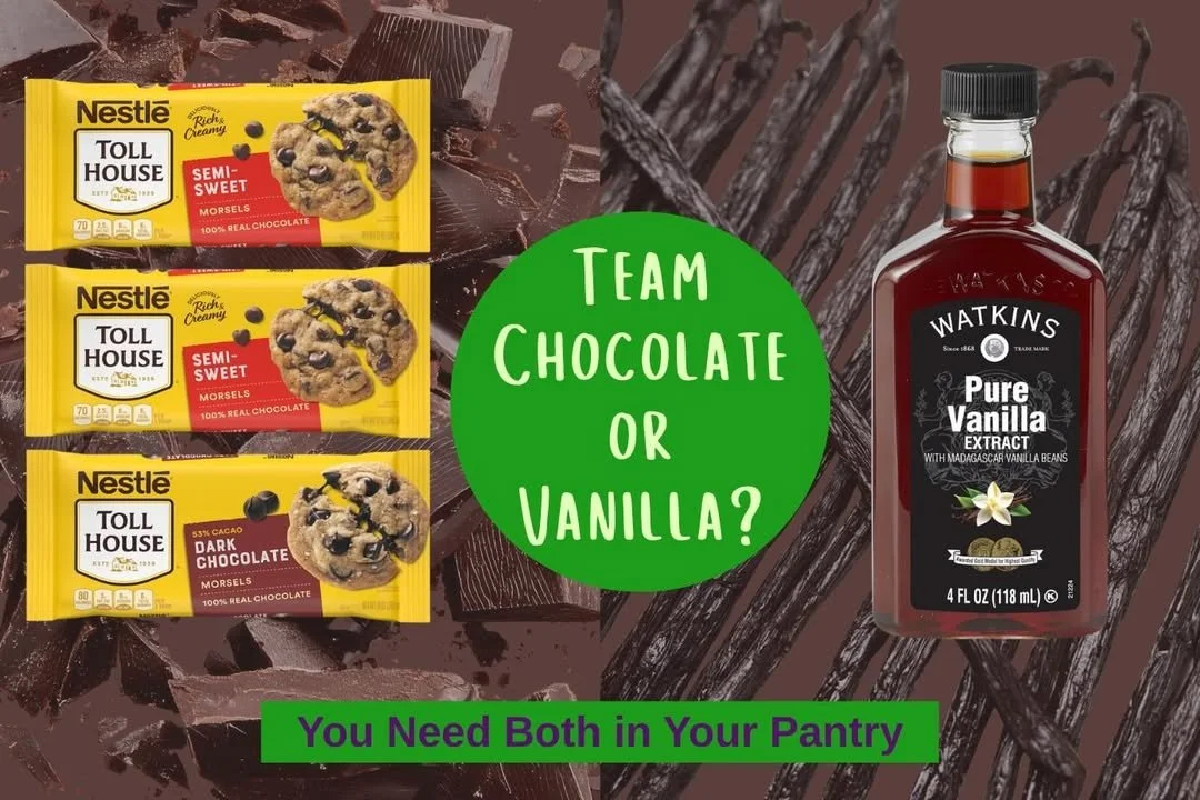 Chocolate vs Vanilla baking comparison with cakes and desserts