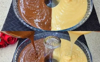 Ciambella al cacao bicolore con cioccolato e decorazioni