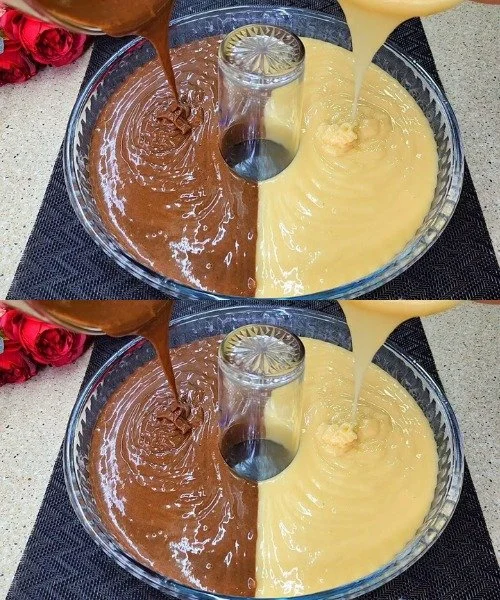 Ciambella al cacao bicolore con cioccolato e decorazioni