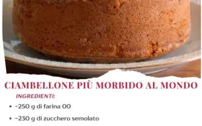 Ciambellone morbido appena sfornato con zucchero a velo