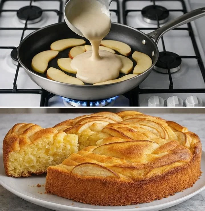 Dolce di Mele Leggero, un dessert sano e gustoso fatto con mele fresche.