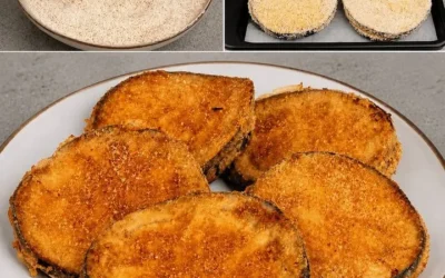 Delicious Eggplant Cordon Bleu ready to be served