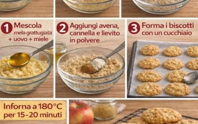 Healthy apple oatmeal cookies fresh out of the oven