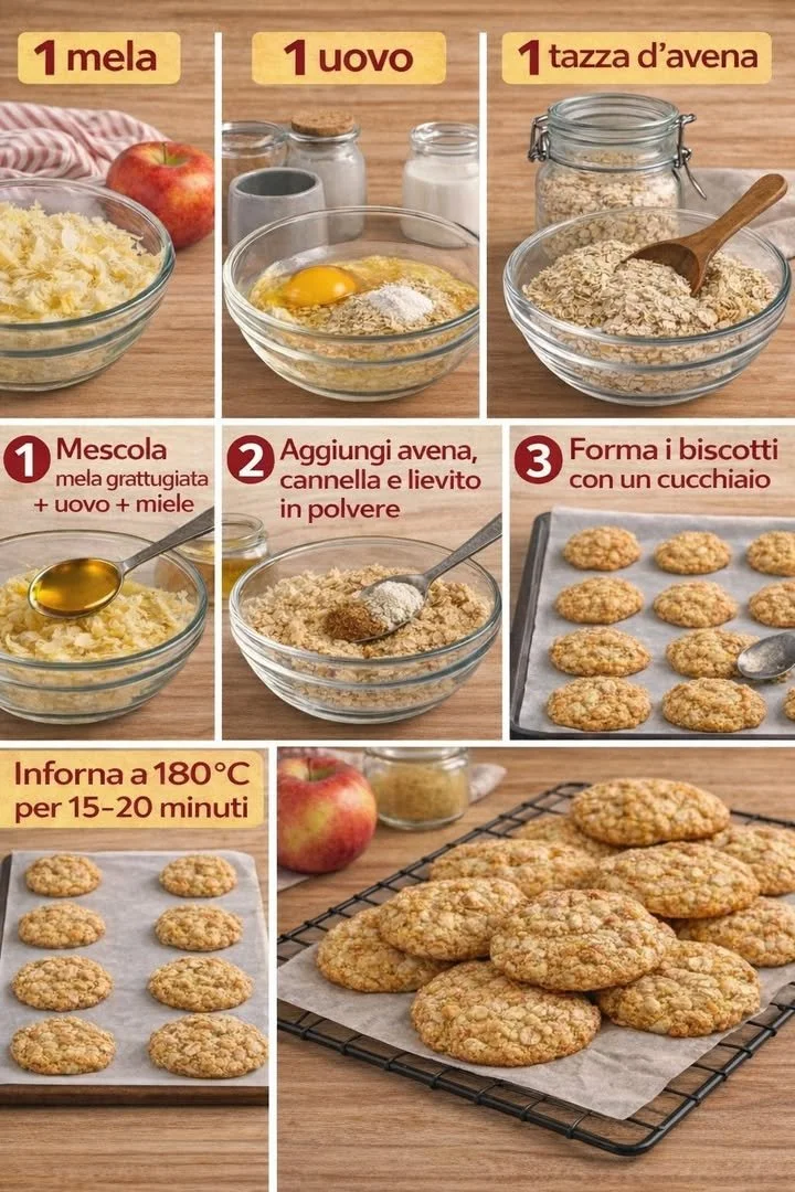 Healthy apple oatmeal cookies fresh out of the oven