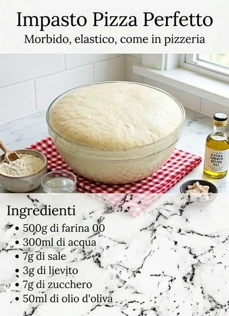 Homemade pizza dough ingredients and preparation for delicious pizza recipes