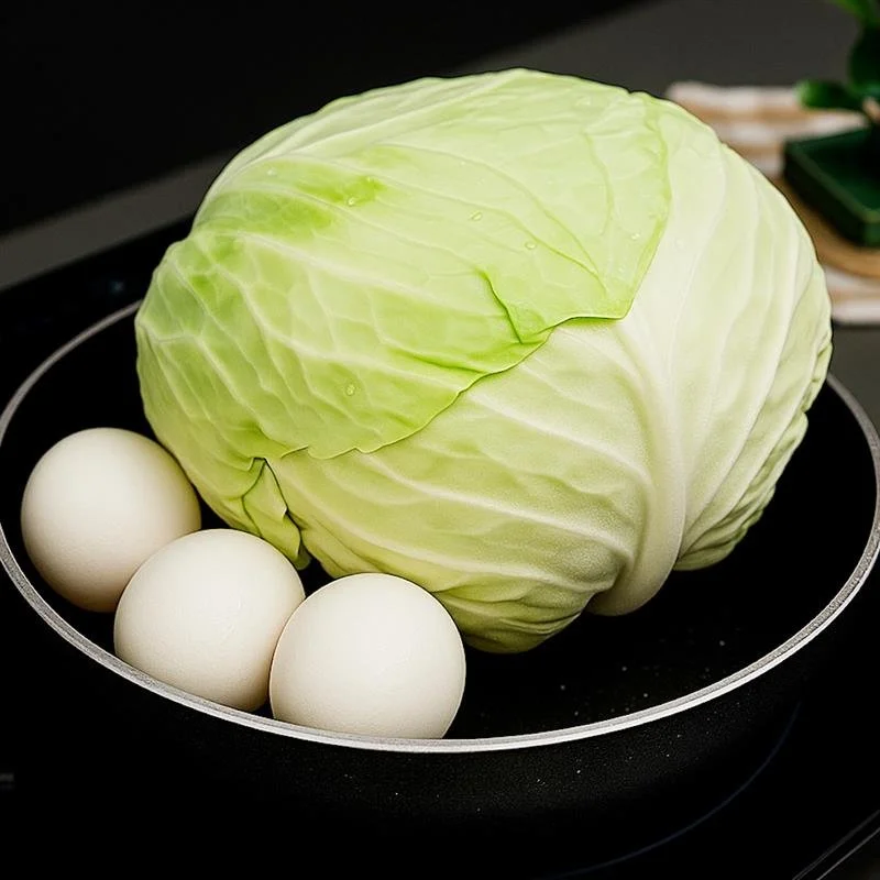 Un piatto di cavolo fresco preparato in modo semplice e gustoso.