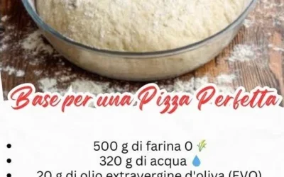 Impasto per pizza fatto in casa per una pizza perfetta