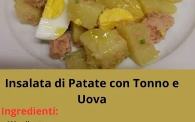 Insalata di Patate e Tonno con Uova, piatto fresco e gustoso