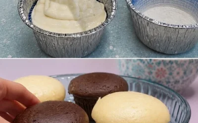 Delicious Japanese water muffins served on a plate with fresh fruit.