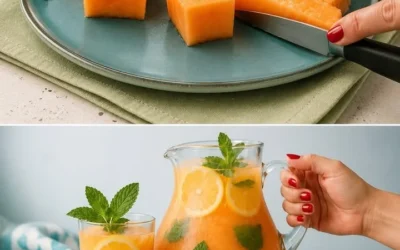 Limonata al melone fresca e dissetante, perfetta per l'estate.