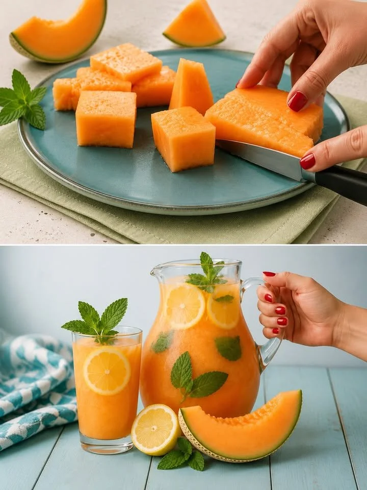 Limonata al melone fresca e dissetante, perfetta per l'estate.