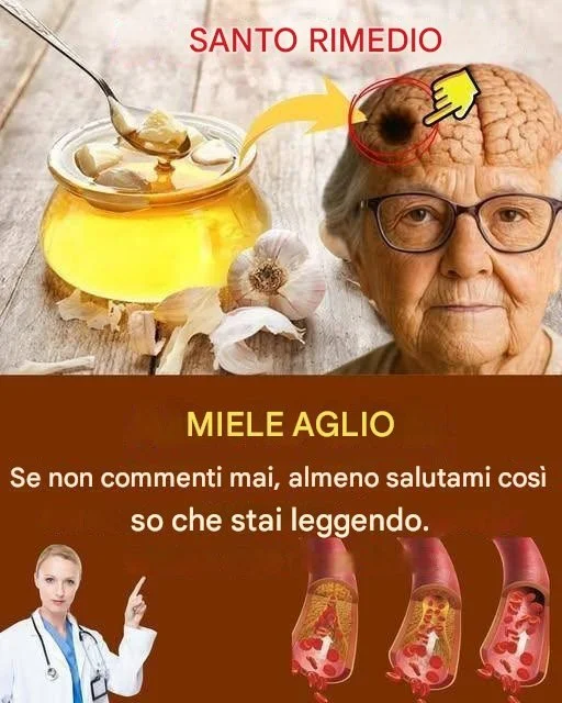 Un piatto con aglio e miele, ingredienti sani per il benessere.