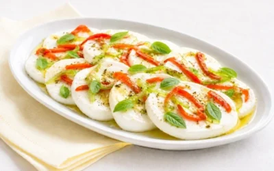 Mozzarella marinata in olio d'oliva con erbe aromatiche