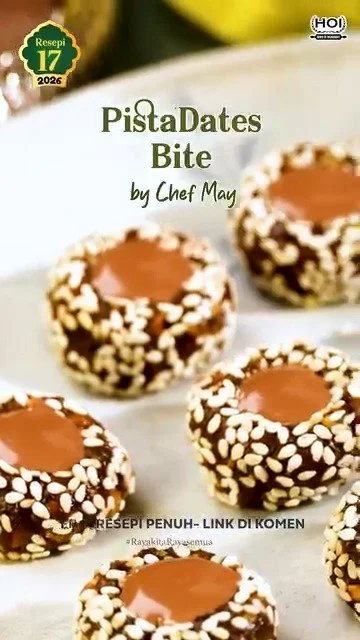 Delicious homemade Pistachio Date Bites on a wooden platter