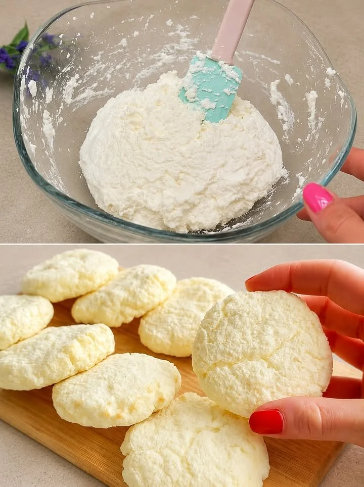 Delicious homemade Ricotta Coconut Cookies on a plate