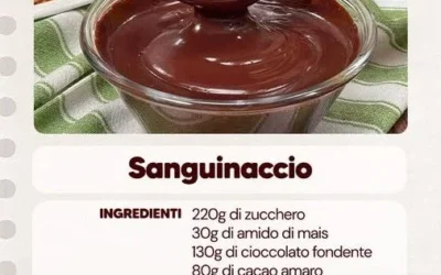Delizioso Sanguinaccio, dolce tradizionale italiano a base di cioccolato e sangue di maiale.