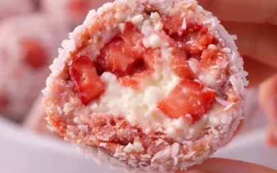 A tantalizing view of a perfect bite showcasing delicious ingredients within.