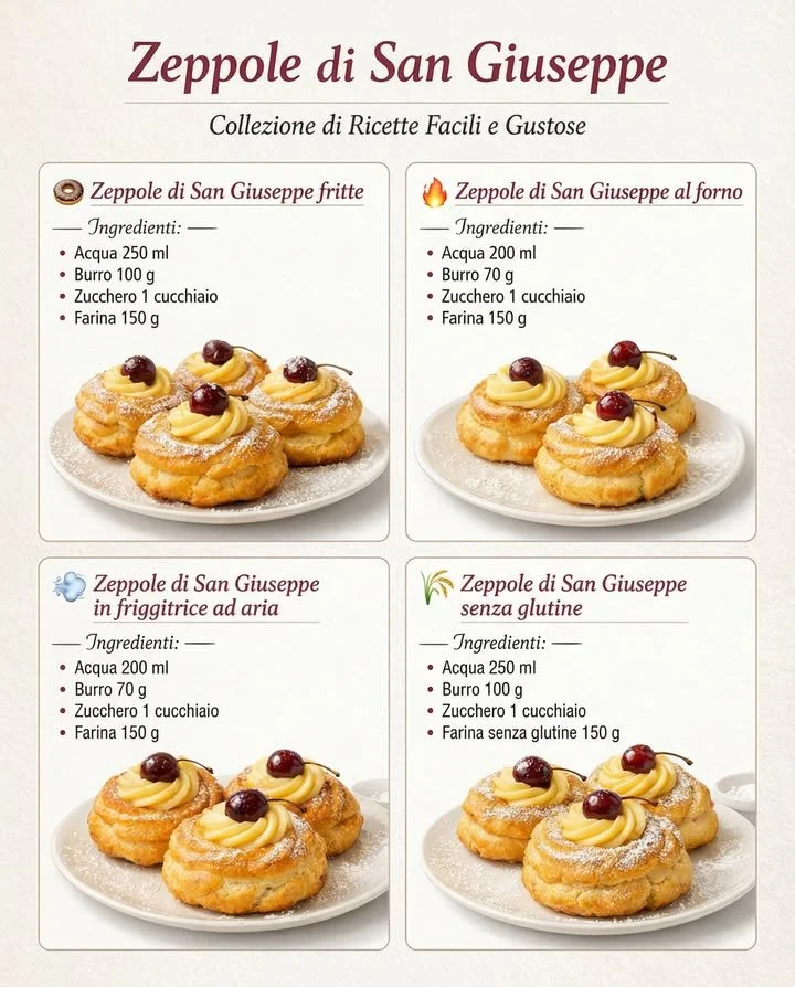 Delicious St. Joseph's Day Zeppole, traditional Italian pastries filled with cream.