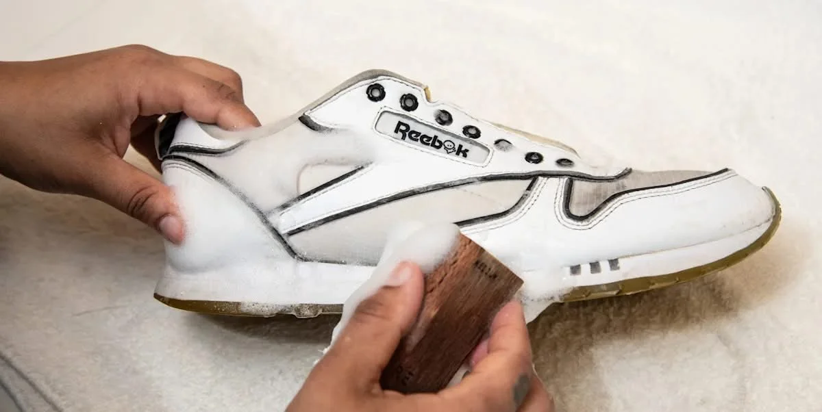 Assorted shoe cleaners designed for leather, suede, and sneakers