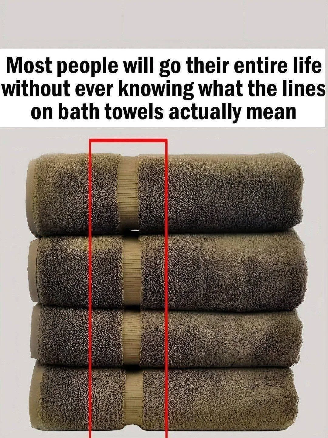 Soft bath towels with lines, showcasing texture and design in a bathroom setting.