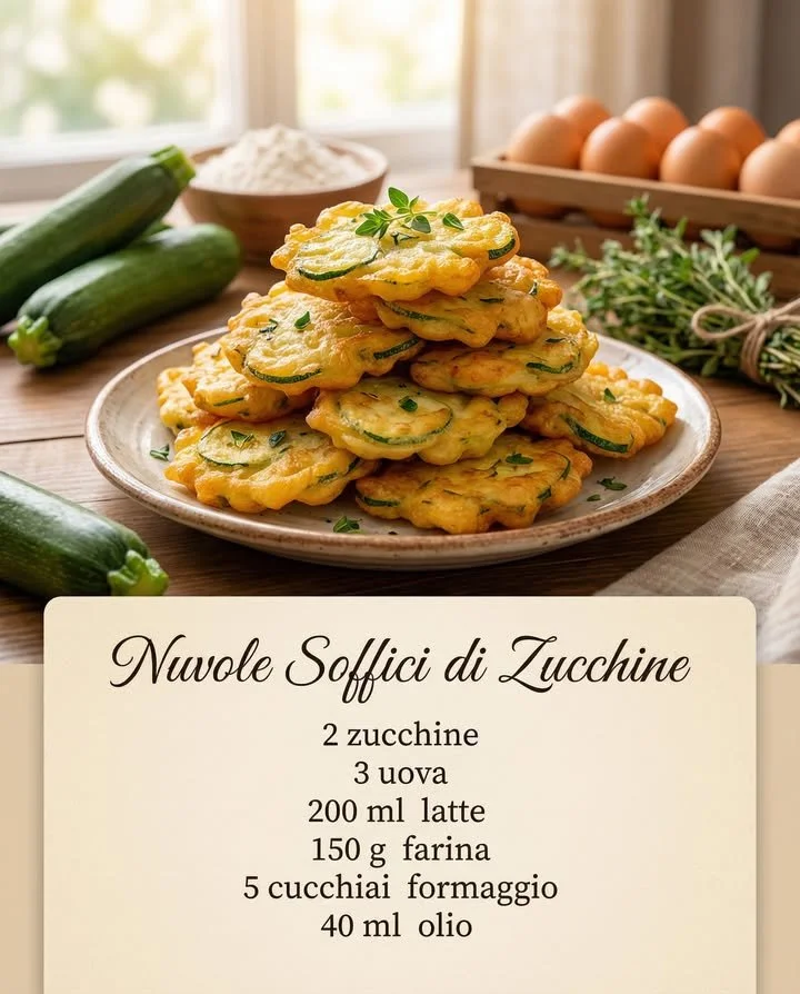 Crispy zucchini fritters served on a plate garnished with herbs.