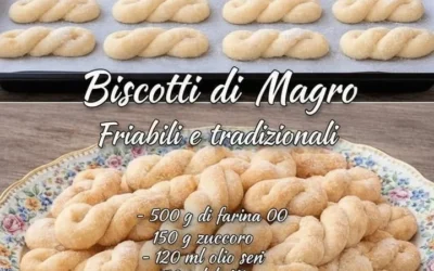 Biscotti di magro freschi su un piatto decorativo