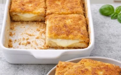 Carrozza di Mozzarella al Forno preparata con ingredienti freschi.