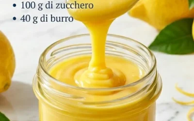 Deliziosa crema al limone vellutata servita in una ciotola