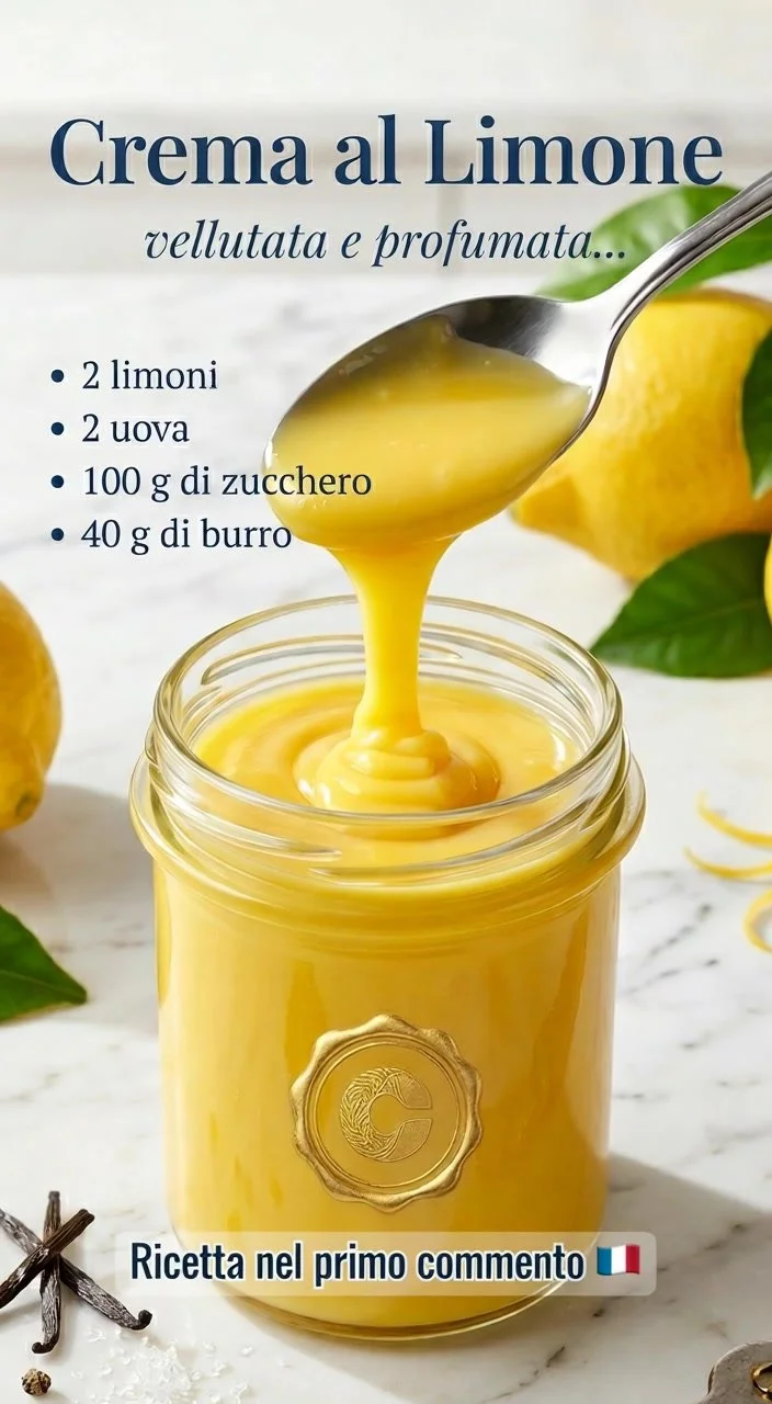 Deliziosa crema al limone vellutata servita in una ciotola