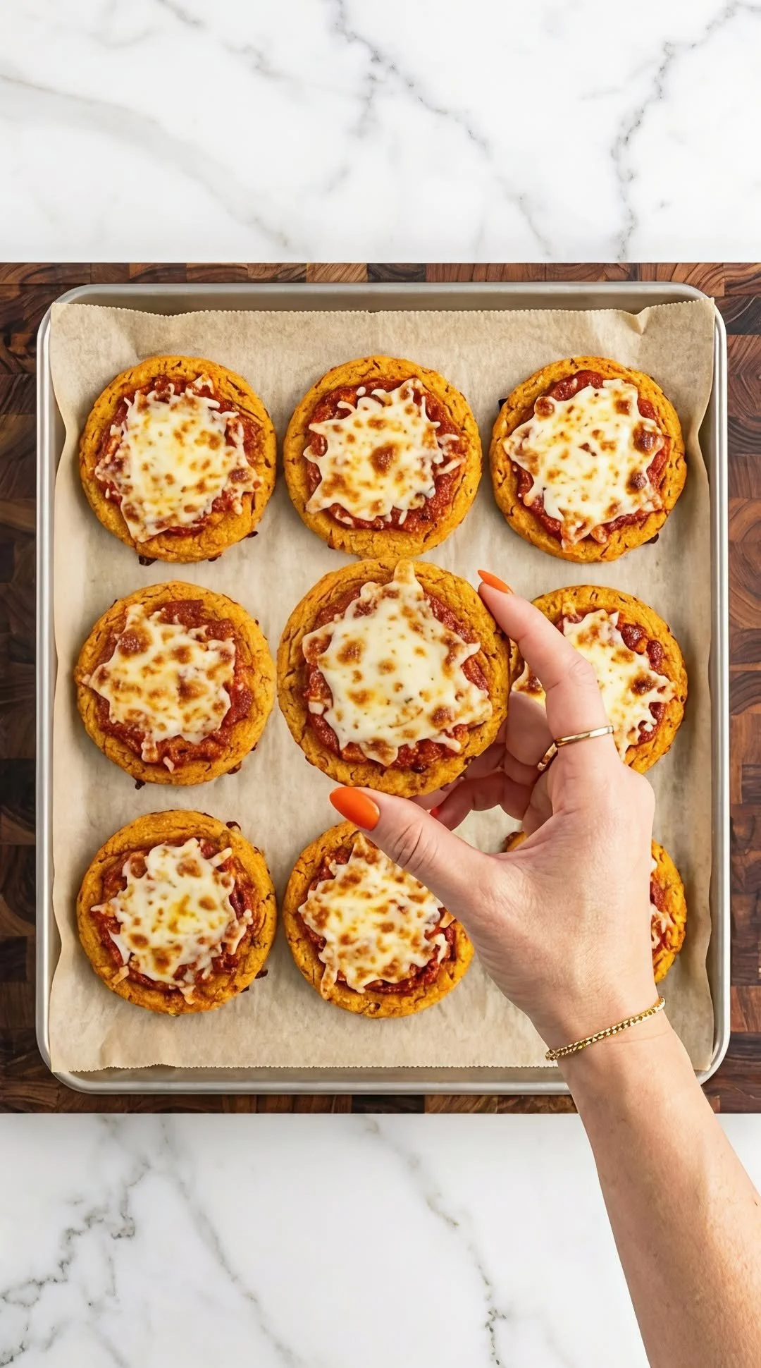 Healthy carrot pizza topped with fresh vegetables and cheese