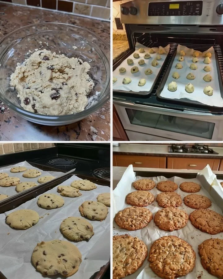Delicious soft and chewy Keto Chocolate Chip Cookies on a plate.