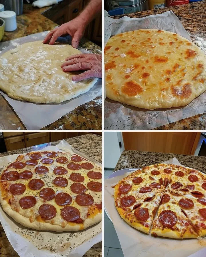 Keto Pepperoni Pizza with Thick Crust, low-carb and delicious