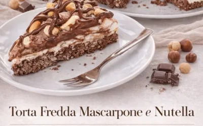 Torta Fredda con Mascarpone e Nutella, dolce cremoso e fresco